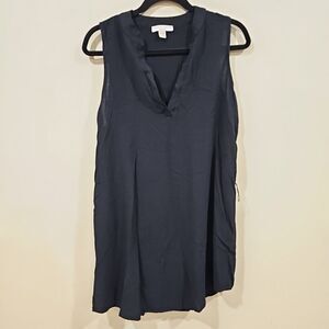 Final Touch Women’s Casual Sleeveless Black Dress Size Large Made In USA Rayon